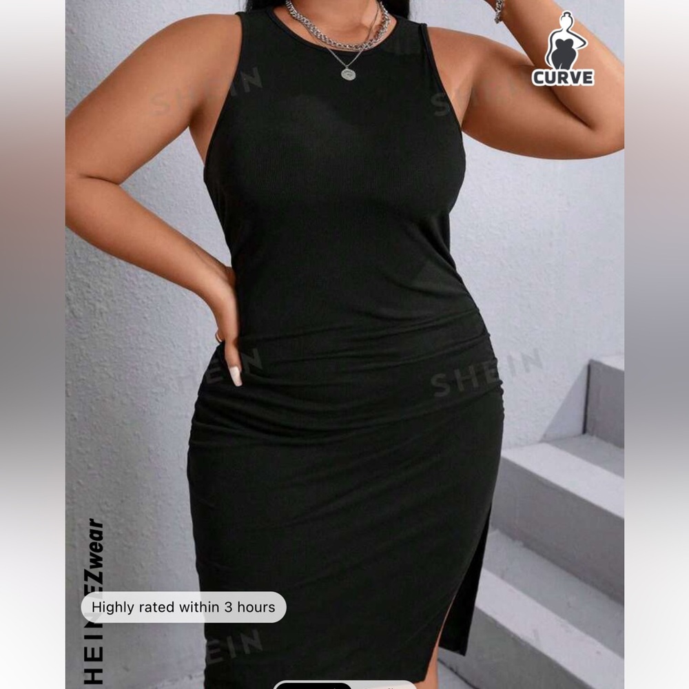 Dress with twisted back